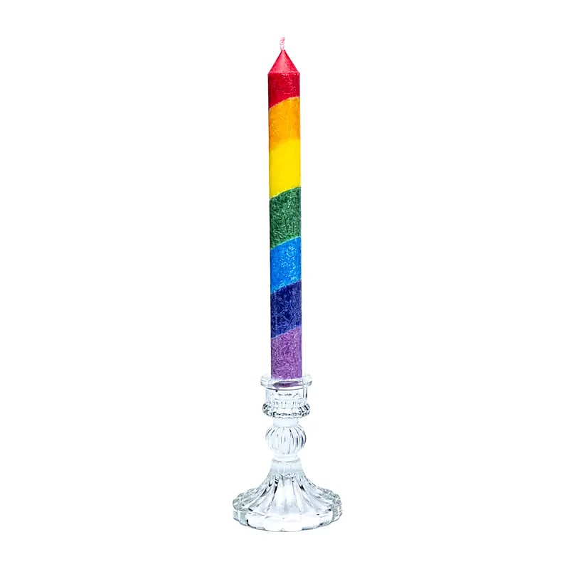 Glazen Kaarshouder voor Dinerkaars – 10 x 8 cm