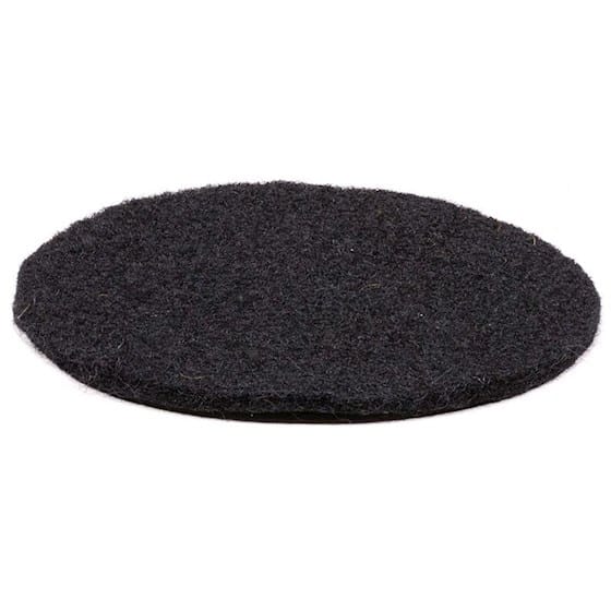 Vilten Onderzetter Zwart voor Klankschaal (10 cm)