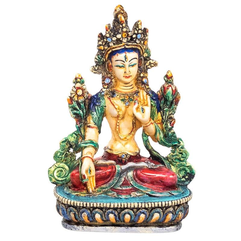 Tara Boeddha Beeld Witte Tara – 15 cm