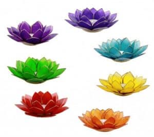 Lotus Sfeerlichten Chakra’s met Zilverrand
