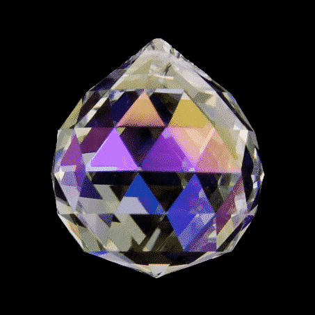 Regenboogkristal Bol Parelmoer (4 cm)