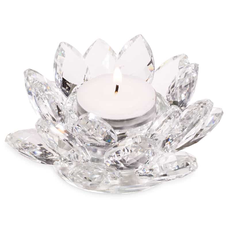 Sfeerlicht Lotus Kristalglas