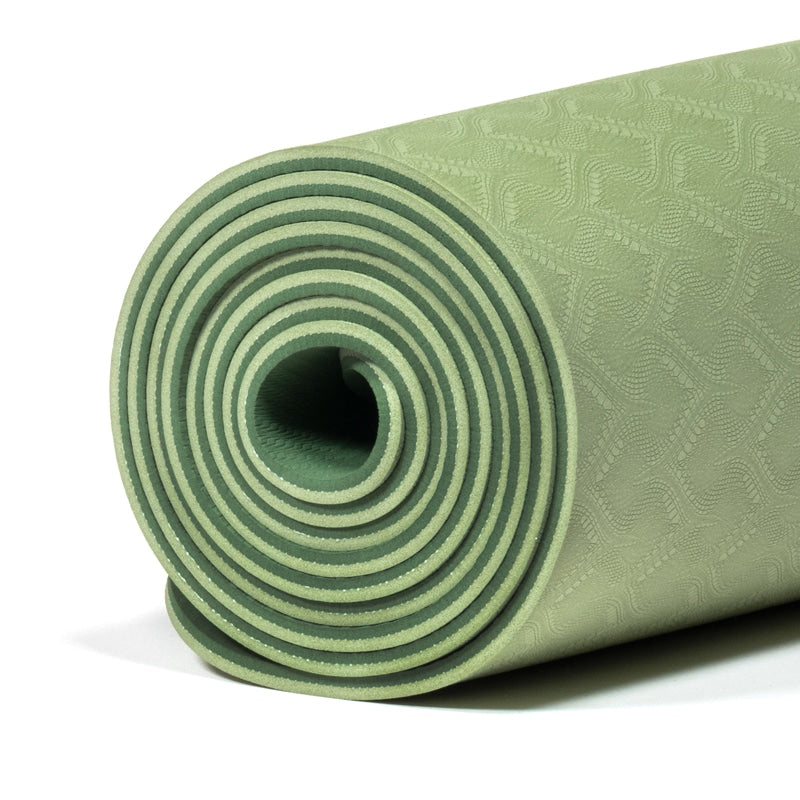 Yogi & Yogini Premium TPE Yogamat Groen – 183 x 61 x 0.5 cm (950 gram)