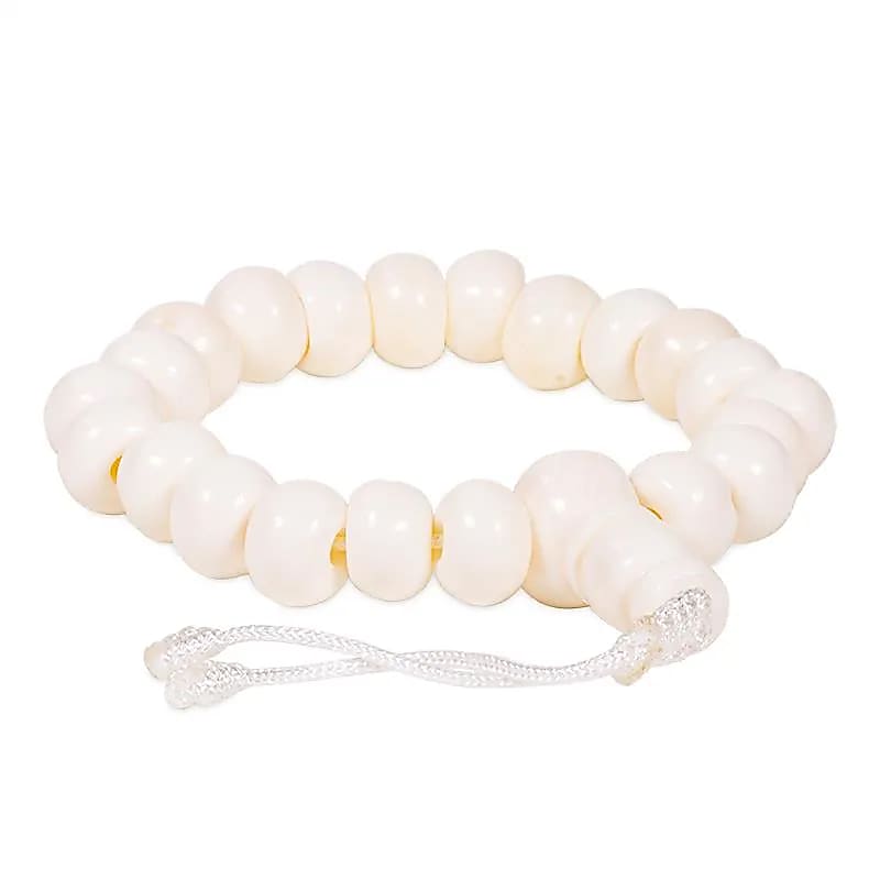 Mala Armband van Beendermeel uit Nepal met 21 Kralen