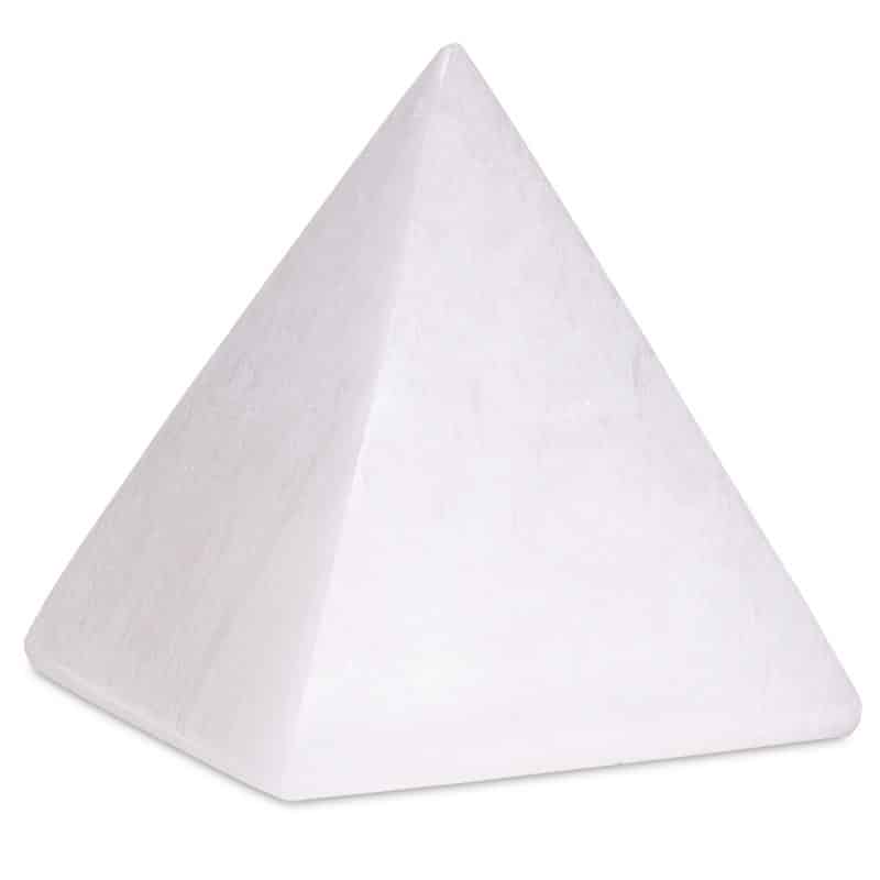 Edelsteen Piramide Seleniet – 8 cm