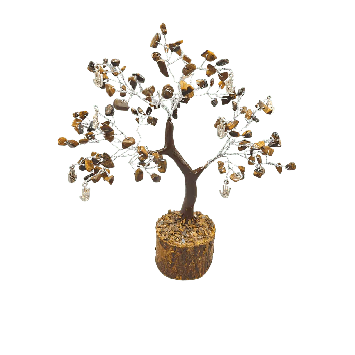 Edelsteenboom Tijgeroog – De Kracht Van Vertrouwen – 18 cm