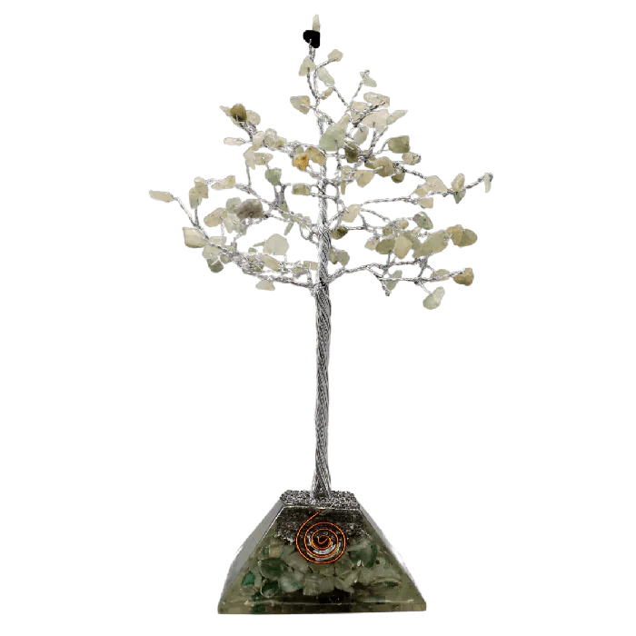 Edelsteenboom Groene Aventurijn Orgoniet – De Kracht Van Genezing –  18 cm