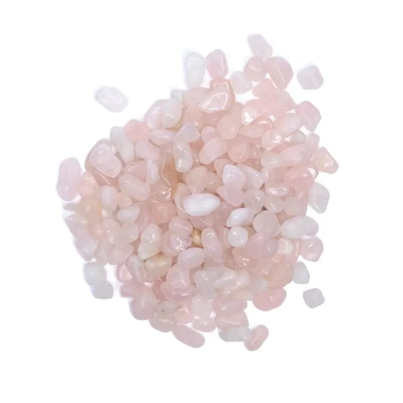 Rozenkwarts trommelstenen A/B kwaliteit — ±800g; ±0.5-2.5cm