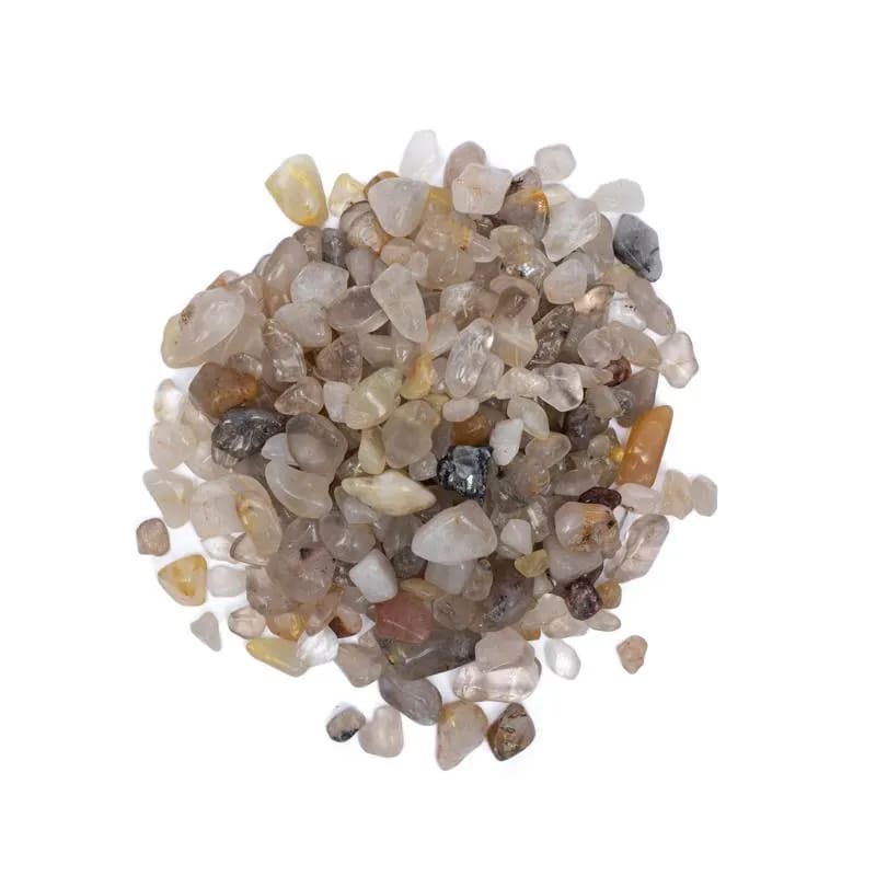 Rutielkwarts trommelstenen A/B kwaliteit — ±800g; ±0.5-2.5cm