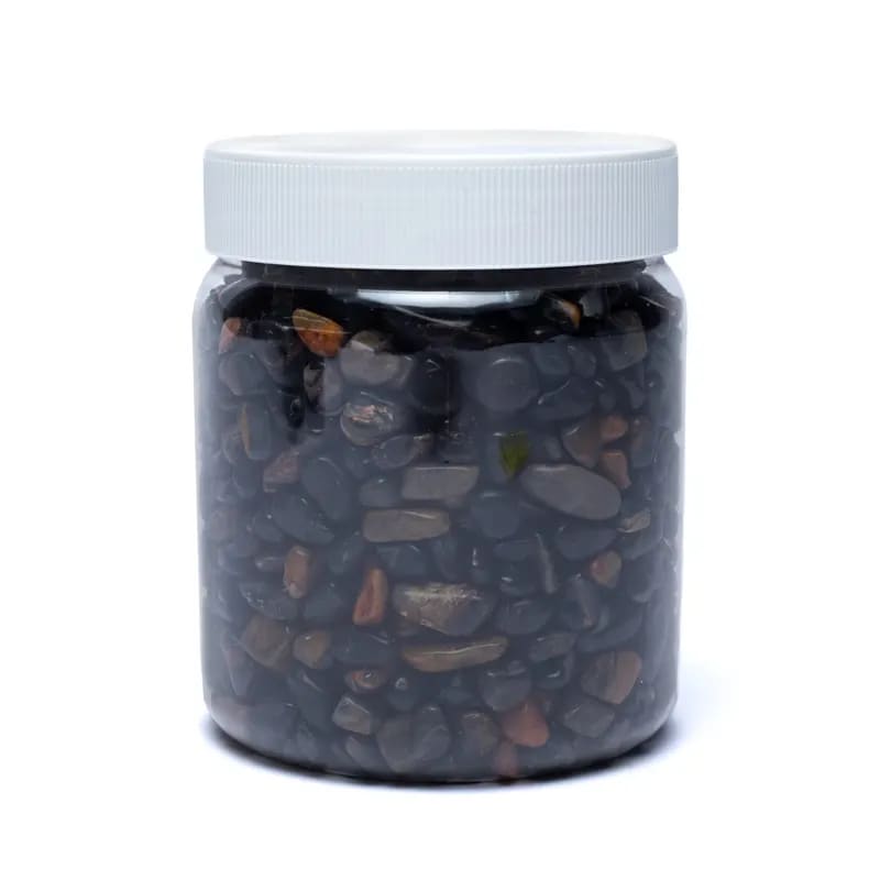 Zwarte onyx trommelstenen A/B kwaliteit — ±800g; ±0.5-2.5cm