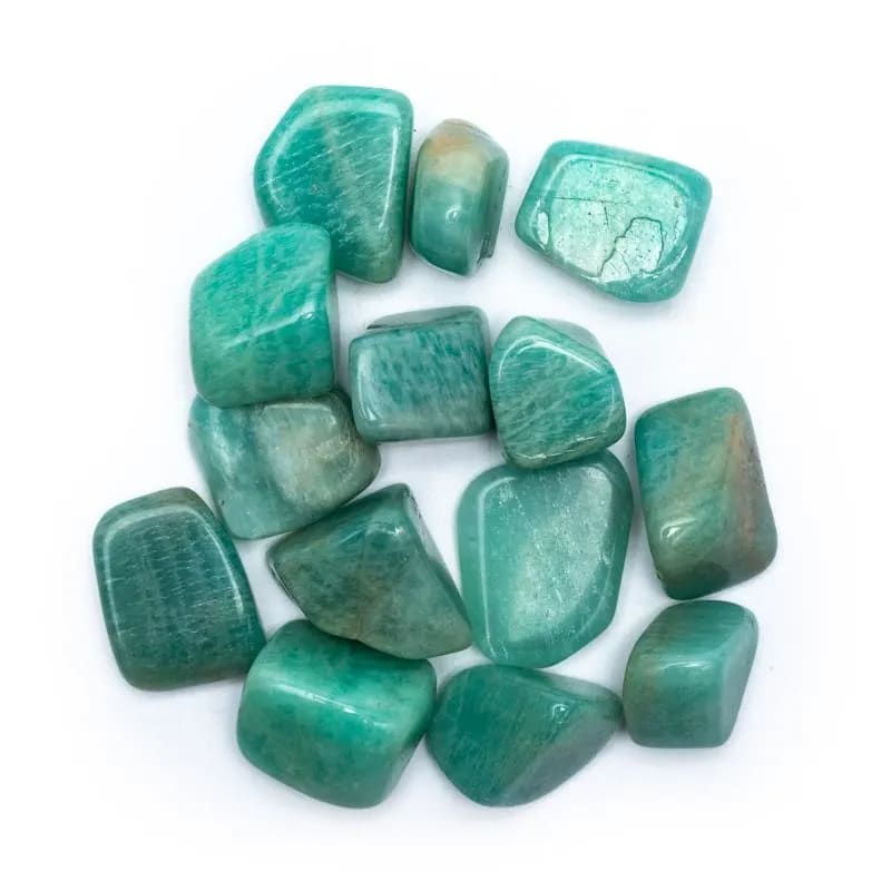 Trommelstenen Amazoniet (4-5 cm) – ±250 gram