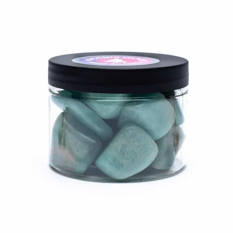 Trommelstenen Amazoniet (4-5 cm) – ±250 gram
