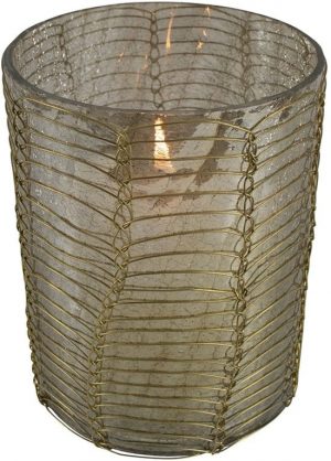 Bruin Waxinelichthouder Filigrain Recht – Model 1 (8 cm)