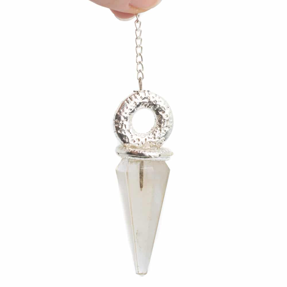 Pendel Edelsteen Bergkristal Facet met Donut