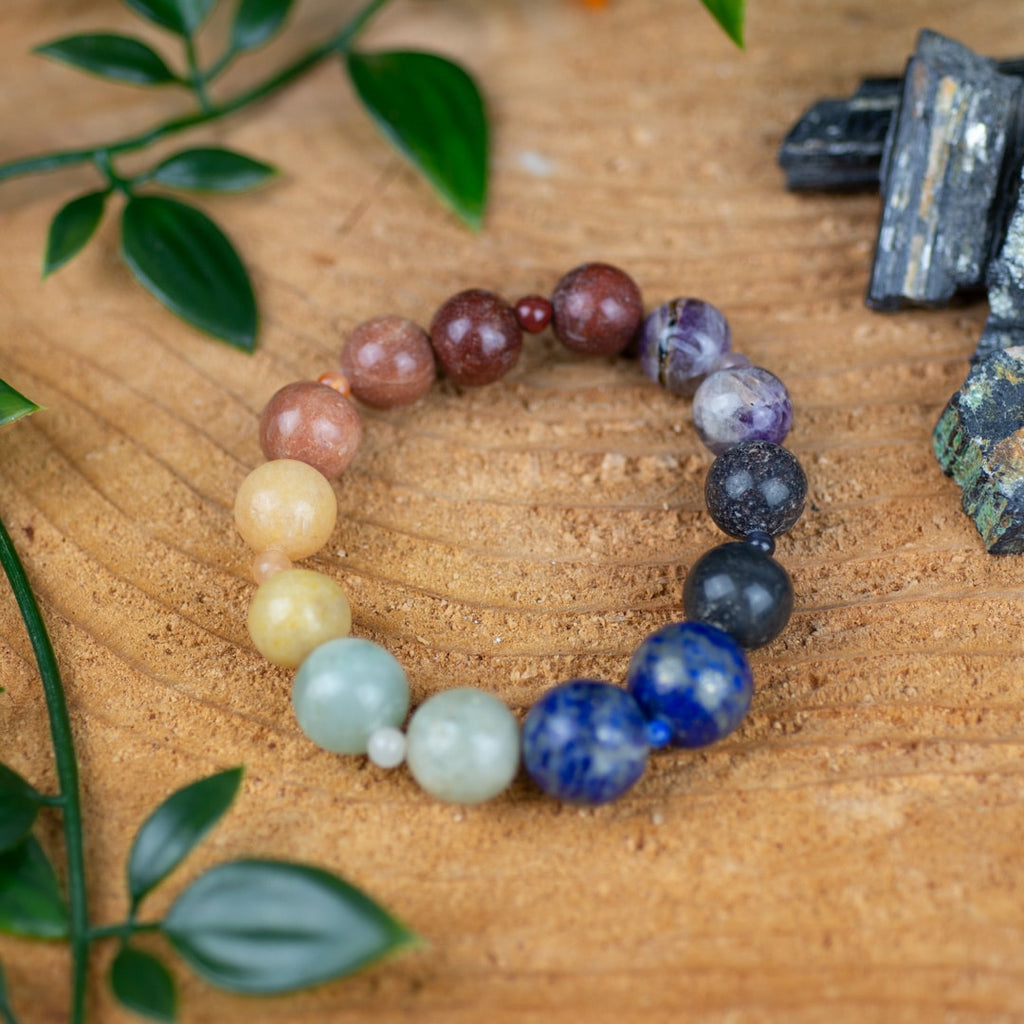 Edelsteen Armband 7 Chakra – 2 x 1 kralen