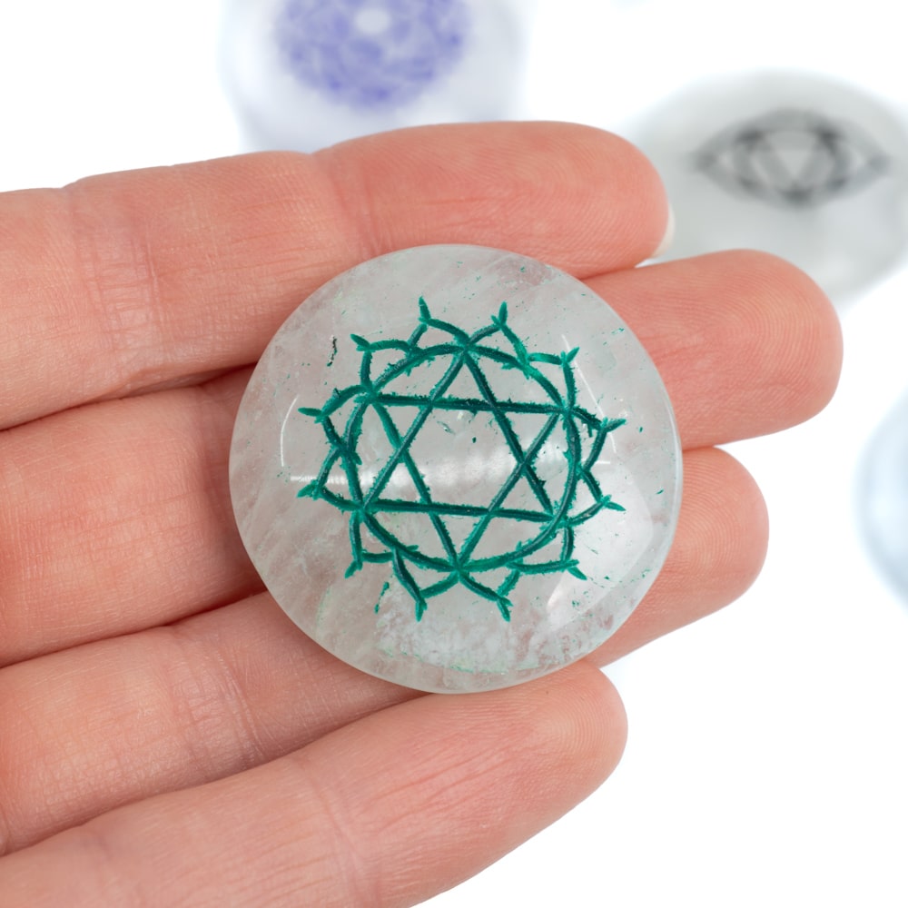 Chakra Edelstenen Bergkristal – set van 7