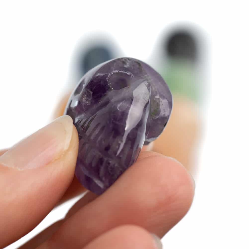 Edelsteen Schedel Chakra set van 7 – (25mm)