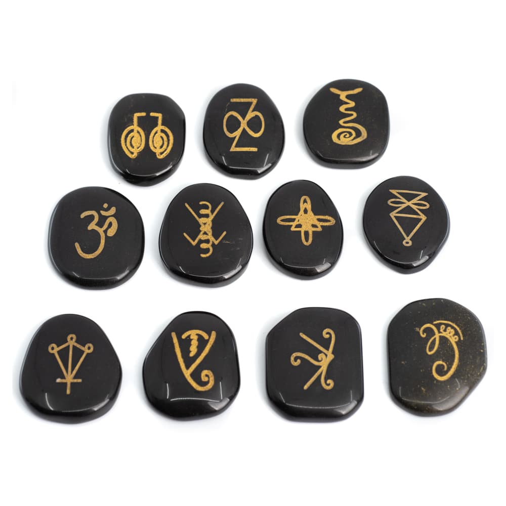 Reiki Stenen Zwarte Jaspis – 11 stenen