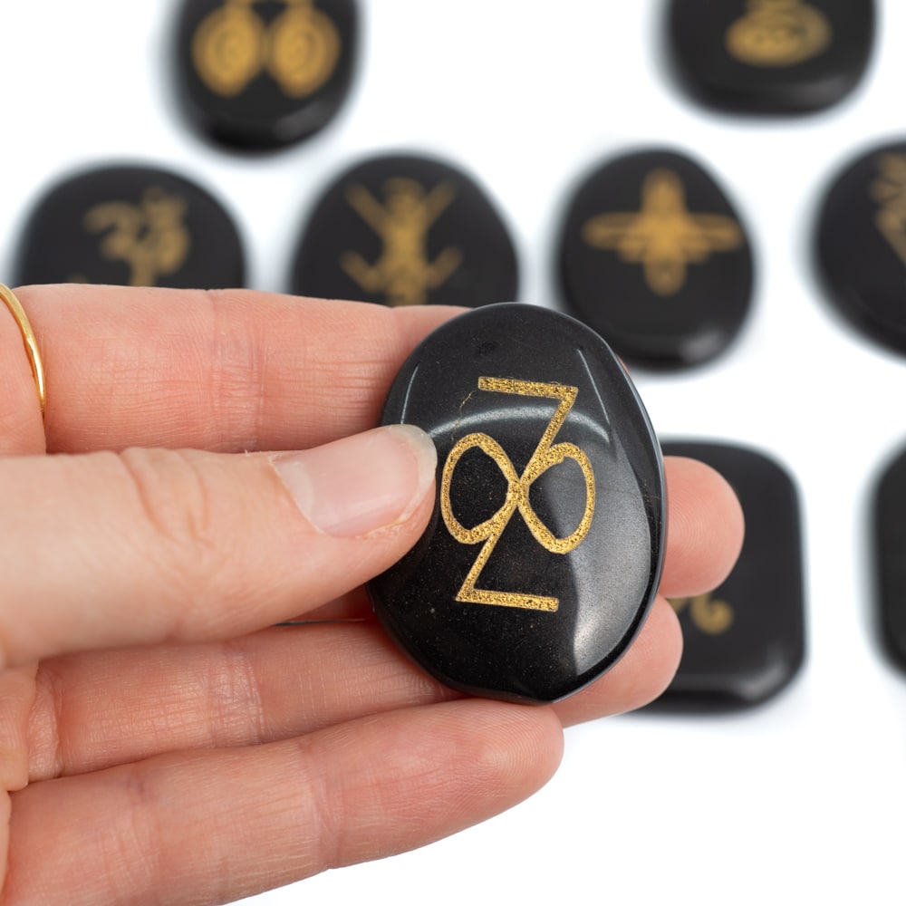 Reiki Stenen Zwarte Jaspis – 11 stenen