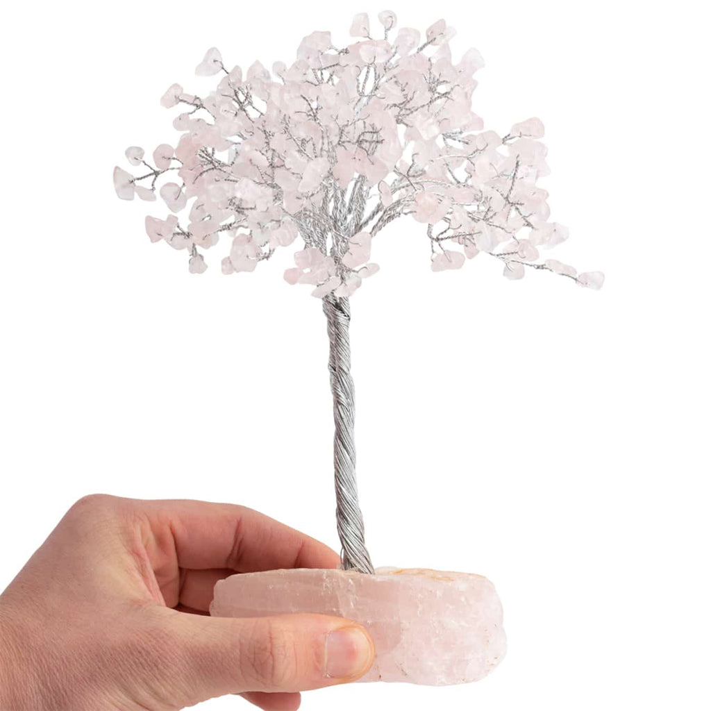 Edelsteenboom Rozenkwarts – Liefde (22 cm)
