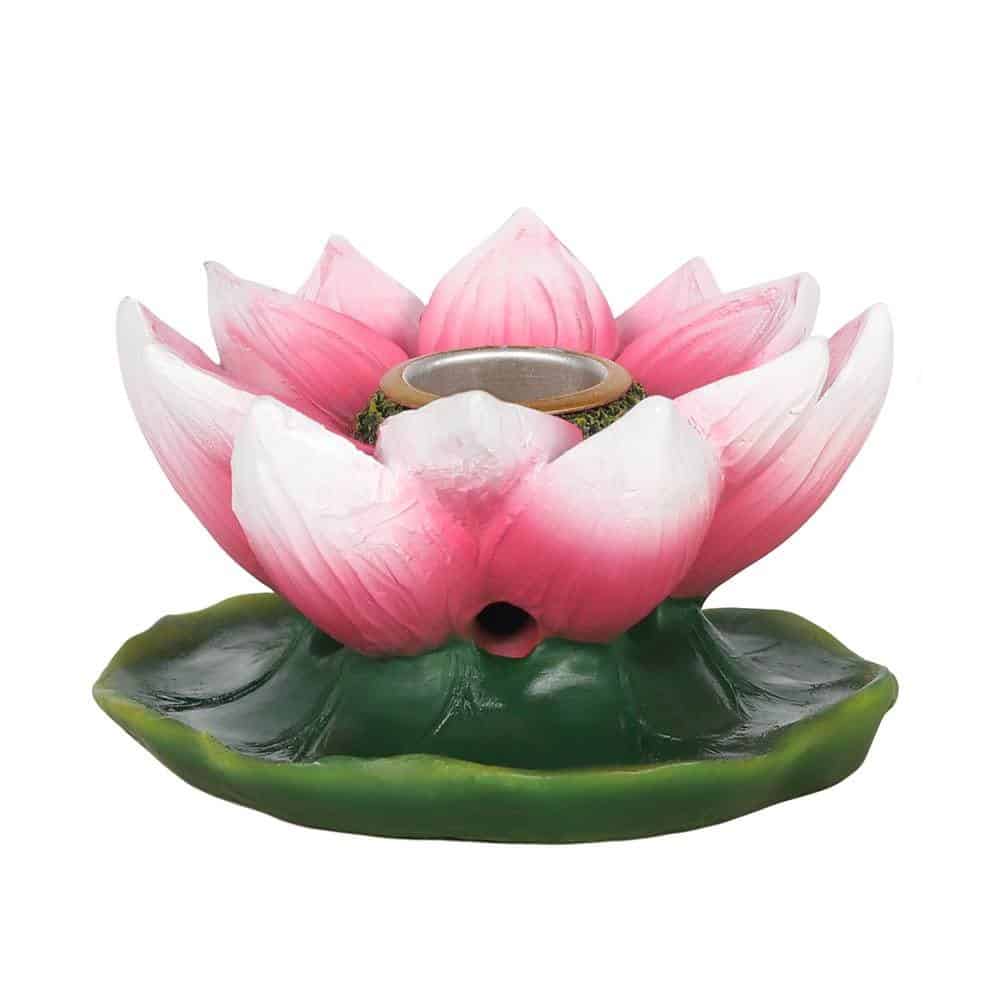 Backflow Wierook Houder Kleurige Lotusbloem Polyresin (4.5 cm)