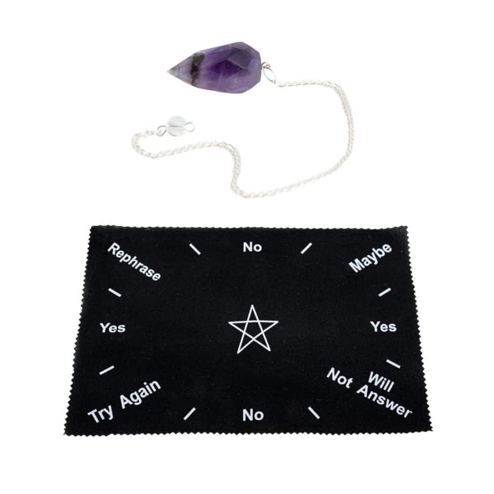 Basic Amethist Diamant Pendel Set – Bundel