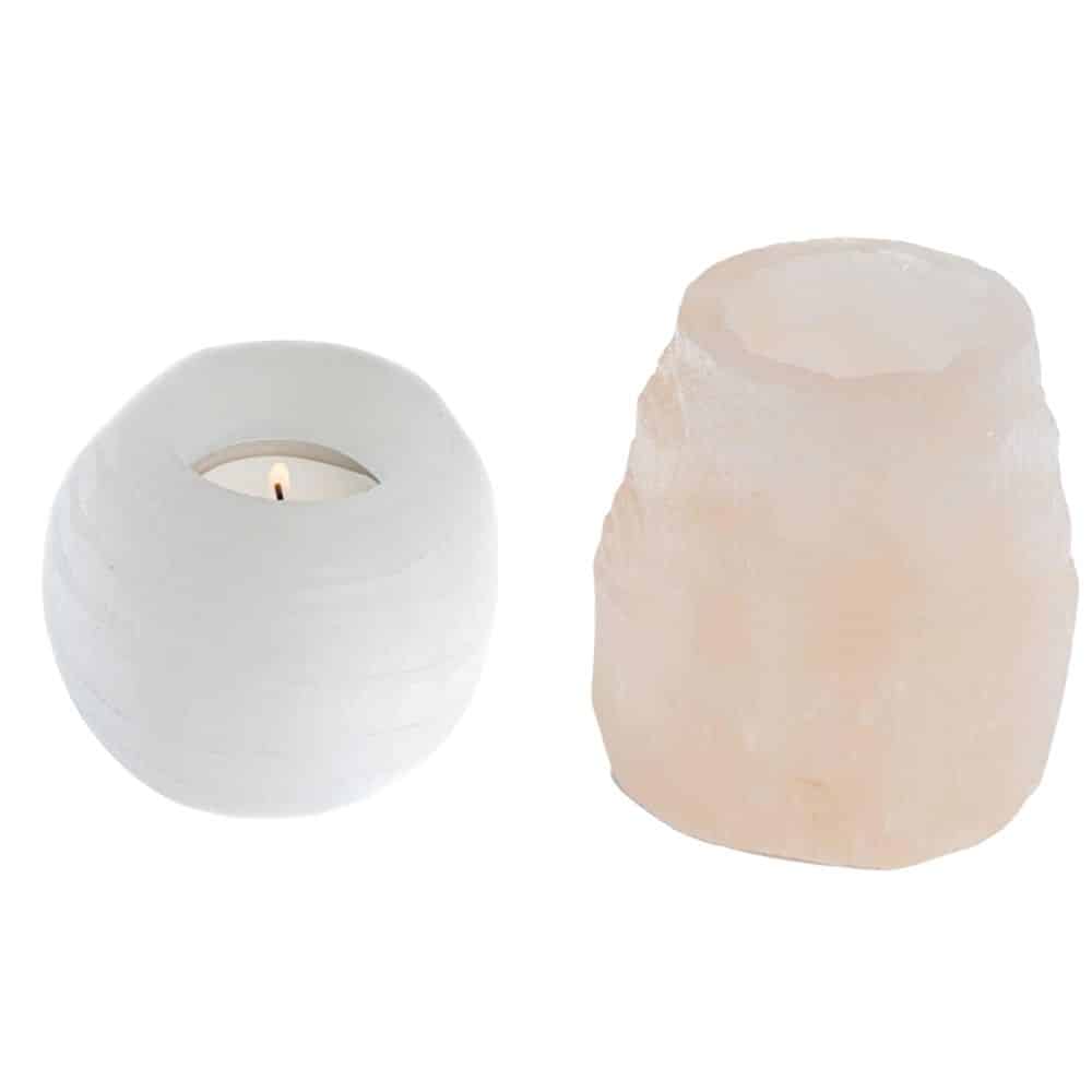 Seleniet Waxinelichthouder Set – Bundel