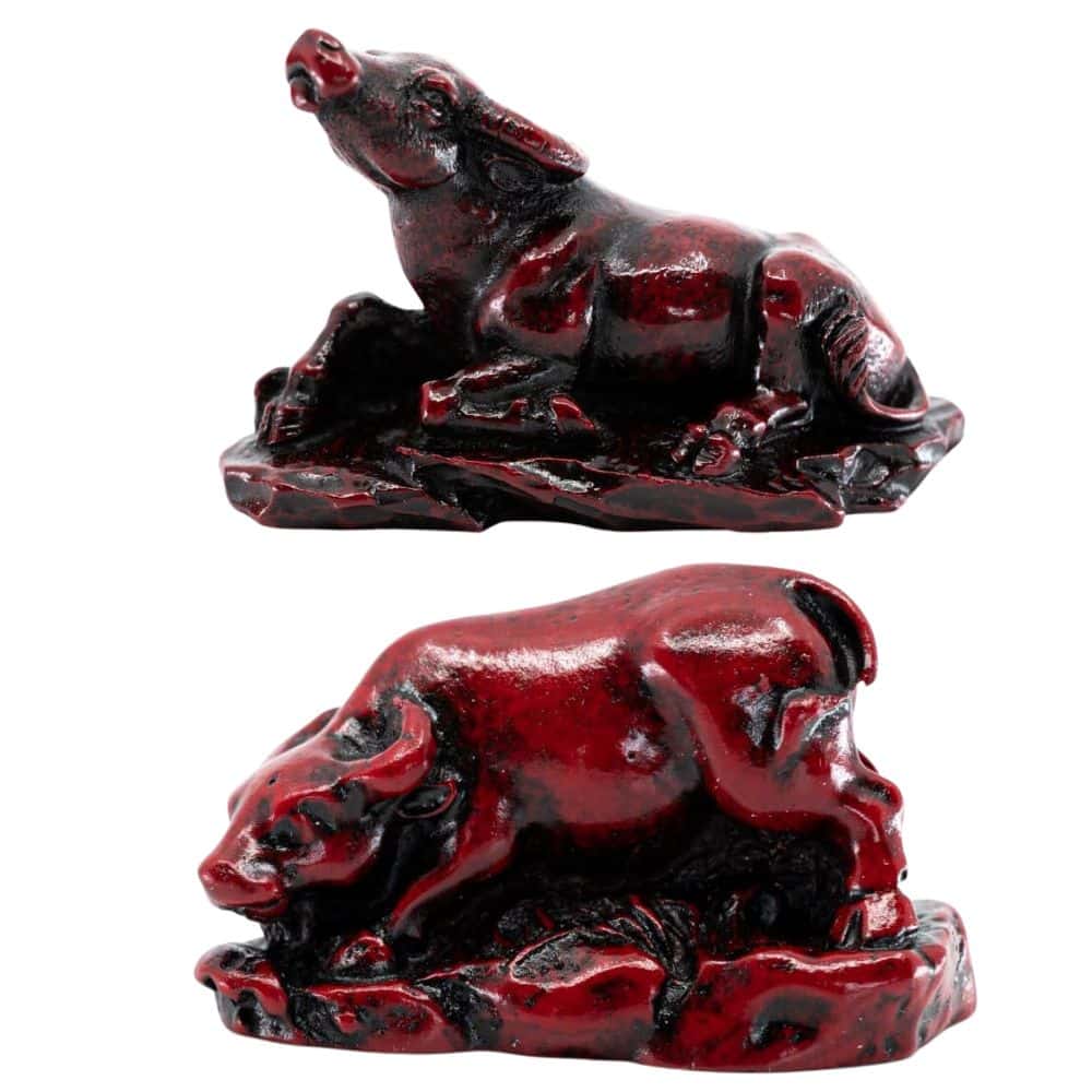 Feng Shui Chinese Dierenriem Os Beeldjes Set – Bundel