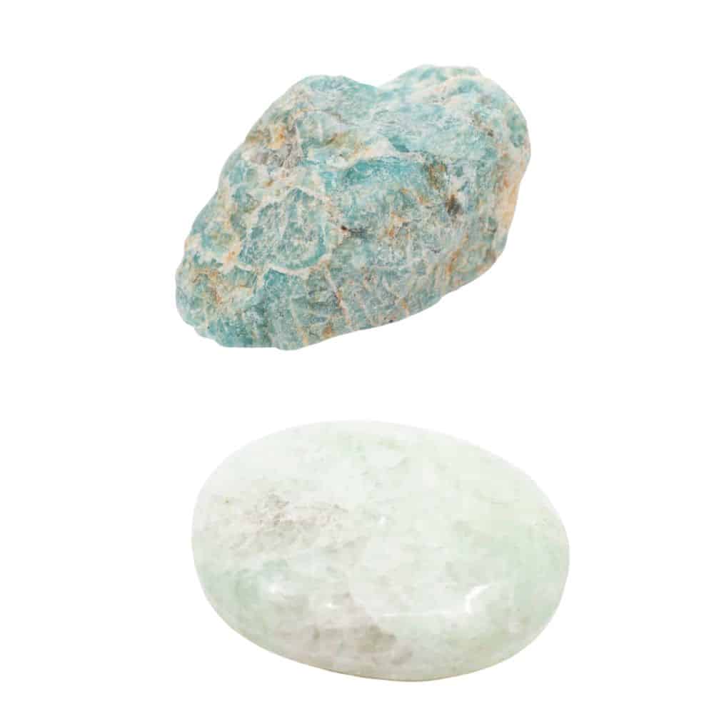 Ruwe Amazoniet & Zaksteen Set – Bundel