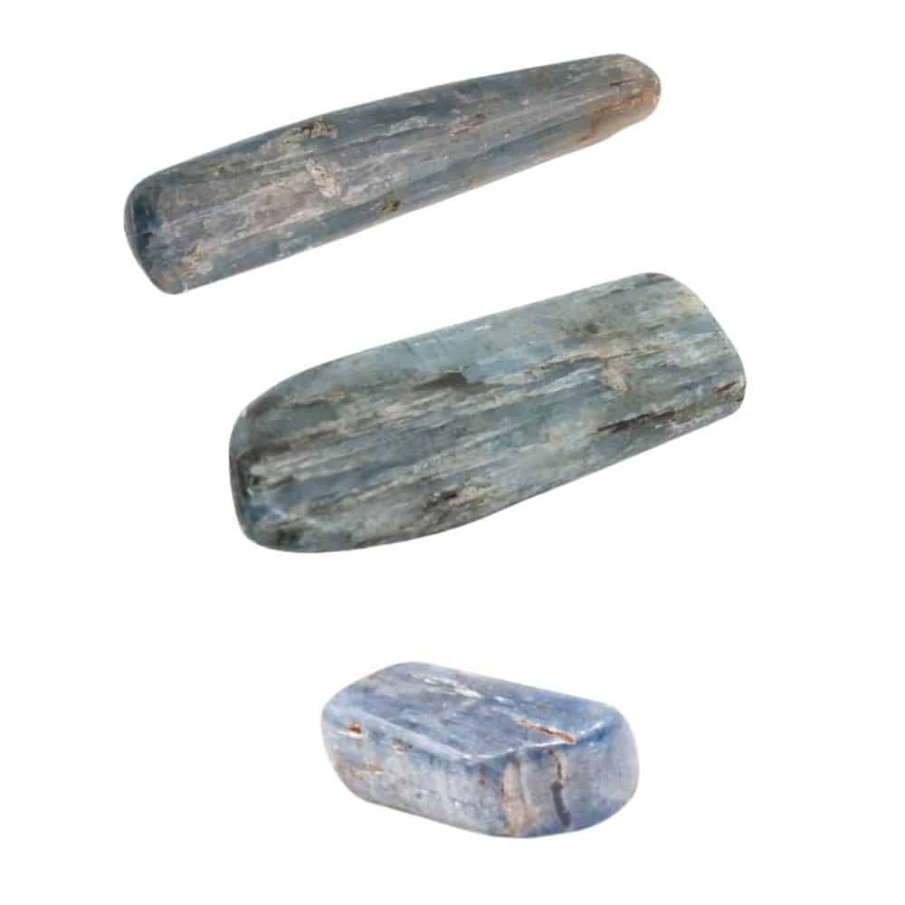 Blauwe Kyaniet Trommelstenen Set – Bundel
