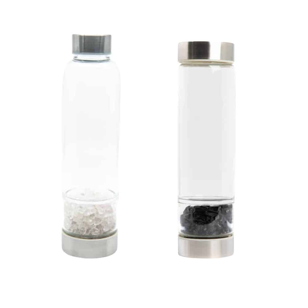 Yin Yang Edelsteen Waterflessen Set – Bundel