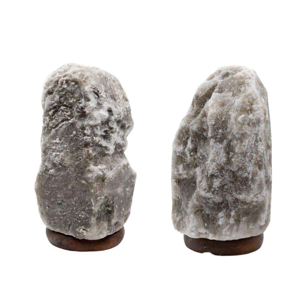 Grijze Himalaya Zoutlampen Set – Bundel