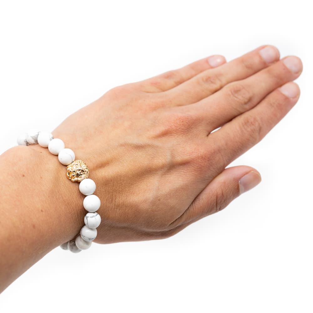 Edelsteen Armband Howliet met Leeuw