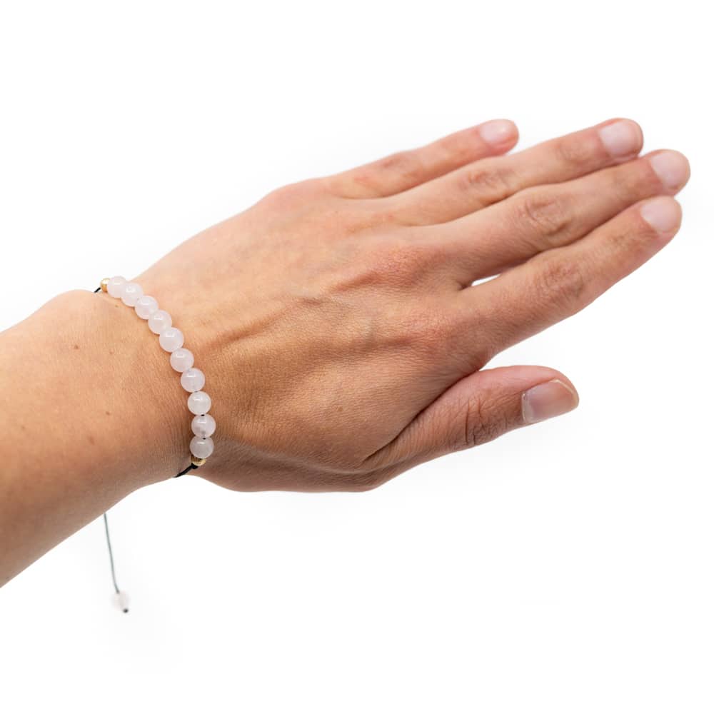 Edelsteen Armband Roze Kwarts Verstelbaar