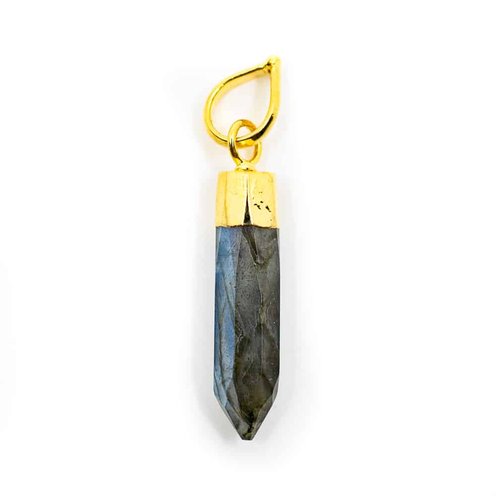Labradoriet Edelsteen Hanger Punt –  925 Sterling