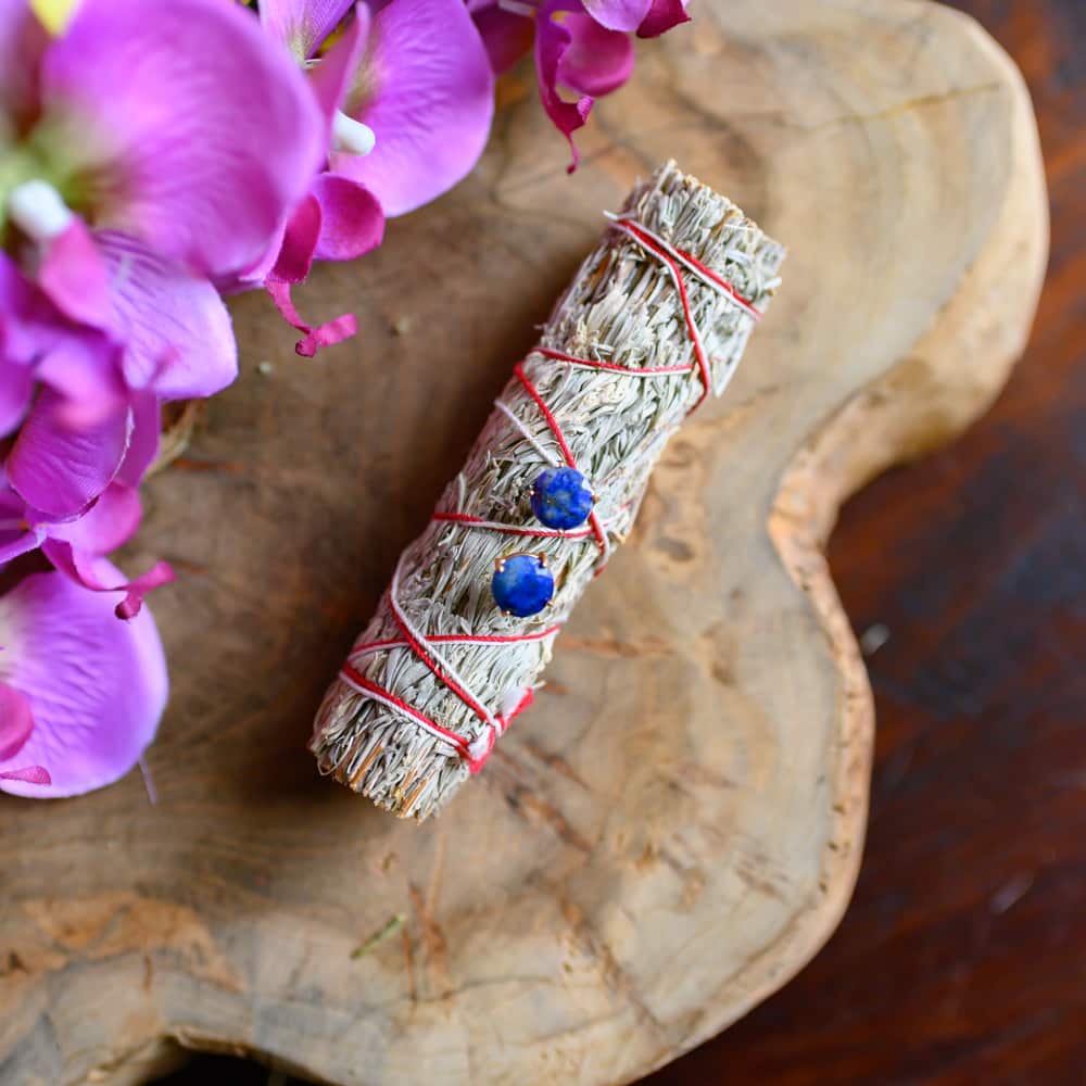 Edelsteen Oorstekers Lapis Lazuli – 925 Zilver & Verguld