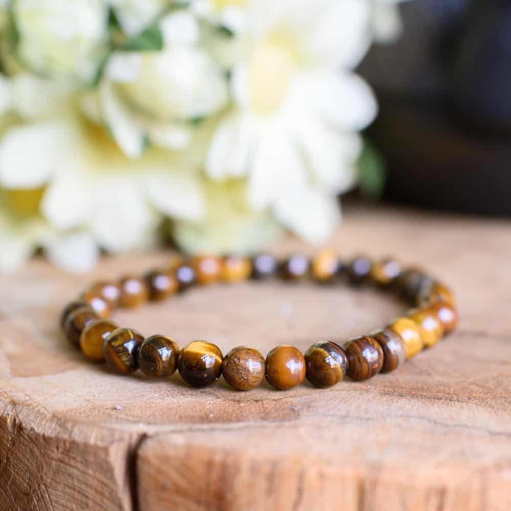 Edelsteen Armband Tijgeroog (6 mm Kralen)