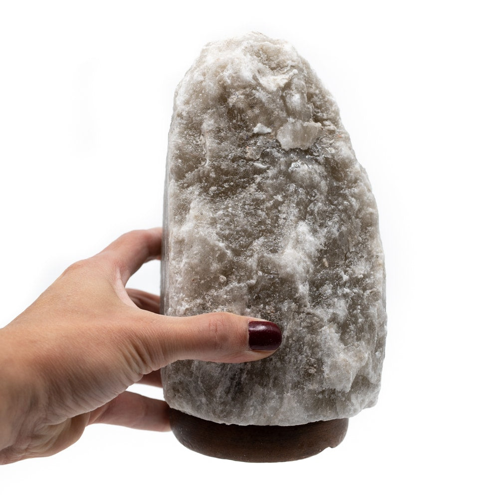 Himalaya Zoutlamp Grijs (1-2 kg) ca. 15 x 11 x 9 cm