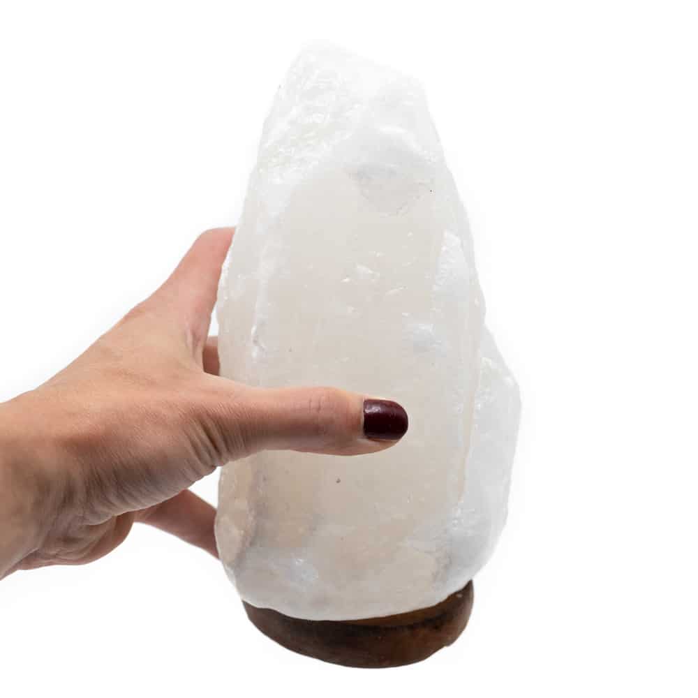 Himalaya Zoutlamp Wit (1-2 kg) ca. 15 x 11 x 9 cm