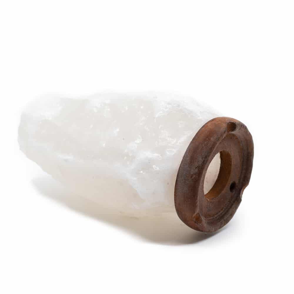 Himalaya Zoutlamp zonder Snoer – Wit (1-2 kg) ca. 15 x 11 x 9 cm