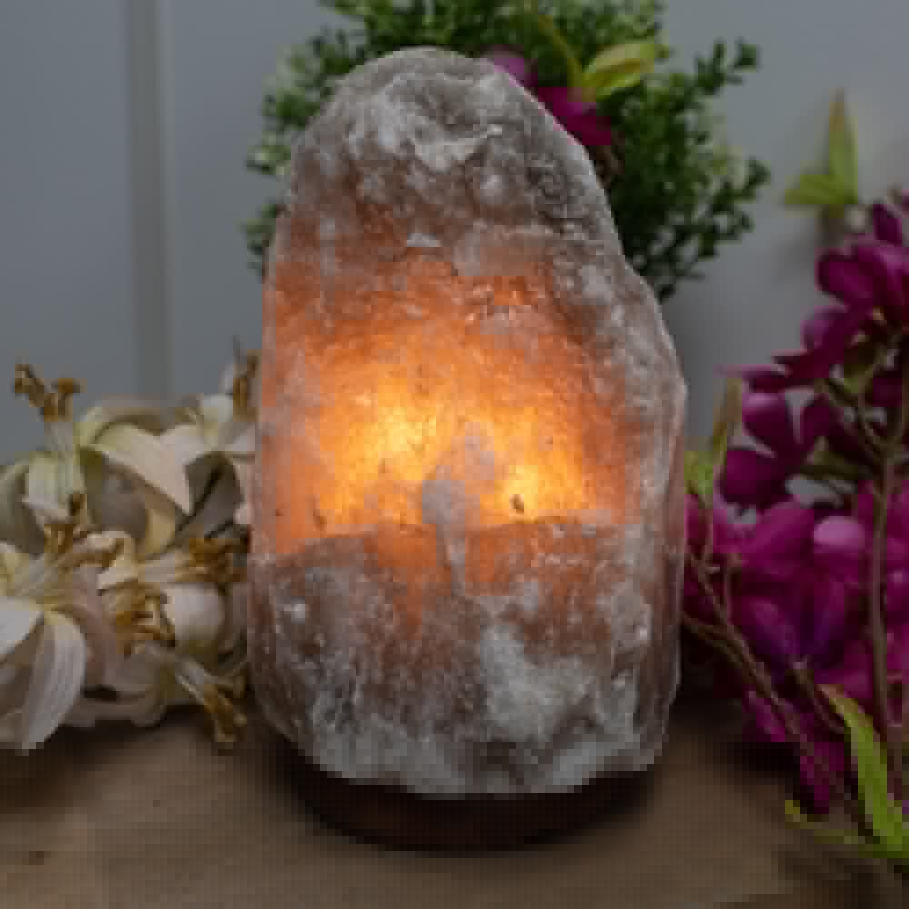 Himalaya Zoutlamp Grijs (1-2 kg) ca. 15 x 11 x 9 cm