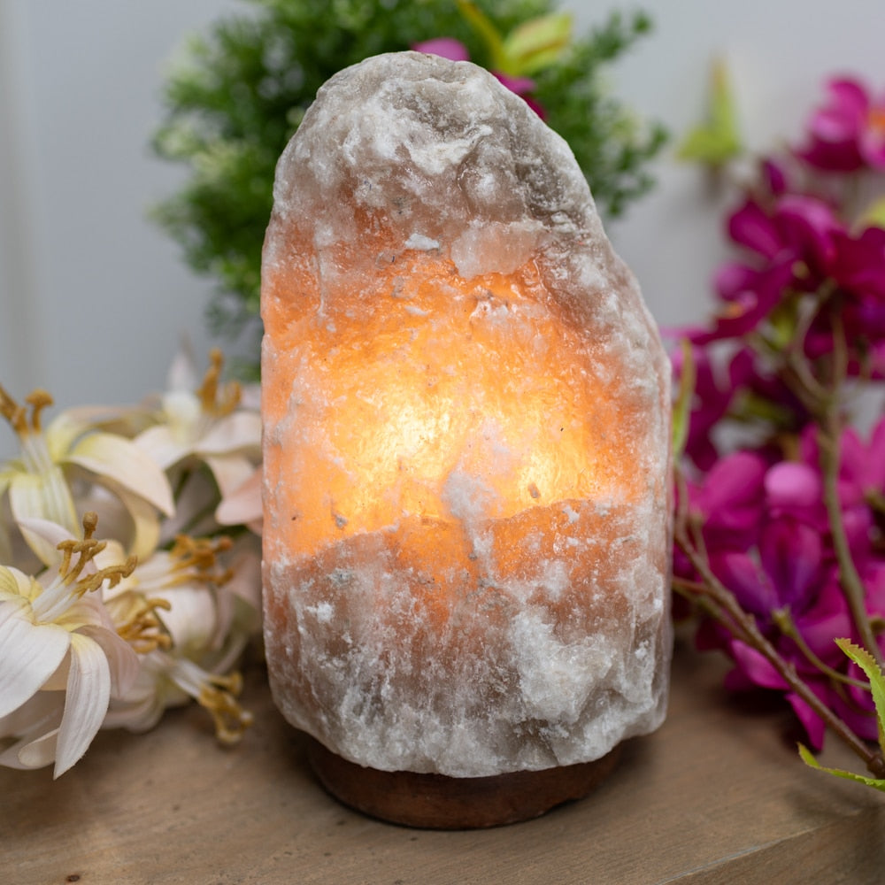 Himalaya Zoutlamp Grijs (1-2 kg) ca. 15 x 11 x 9 cm