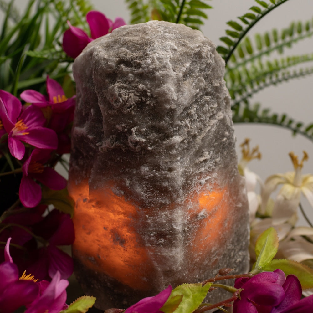 Himalaya Zoutlamp Grijs (3-4 kg) ca. 20 x 12 x 9 cm
