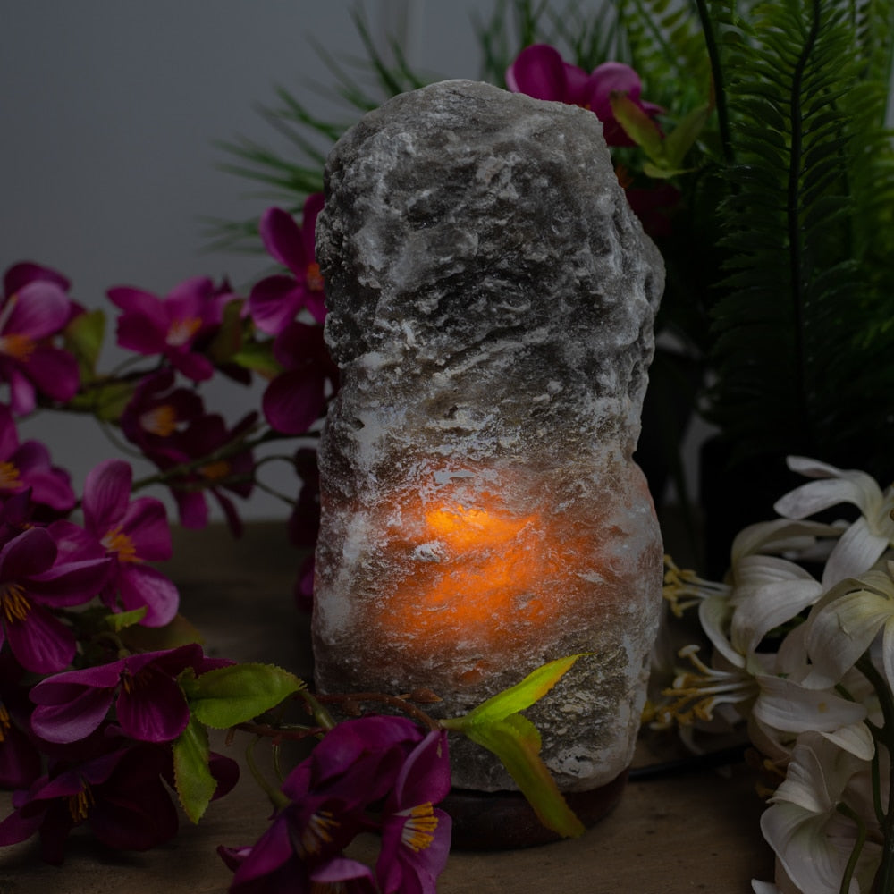 Himalaya Zoutlamp Grijs (3-4 kg) ca. 20 x 12 x 9 cm