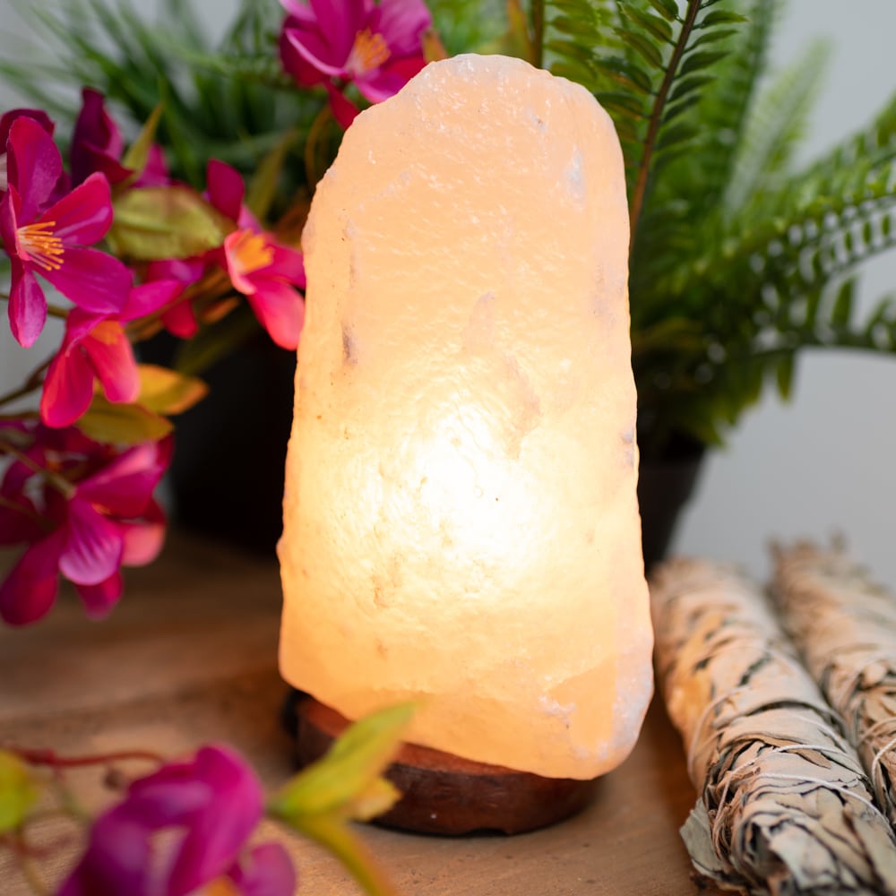 Himalaya Zoutlamp Wit (1-2 kg) ca. 15 x 11 x 9 cm