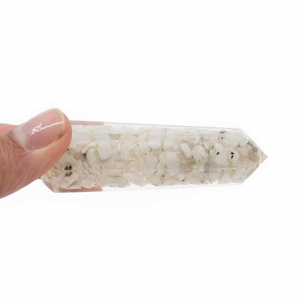 Orgonite Obelisk Regenboog Maansteen (70 mm)
