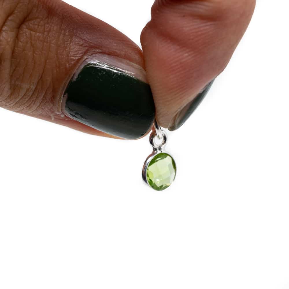 Geboortesteen Hanger Augustus Peridoot 925 Zilver (6 mm)