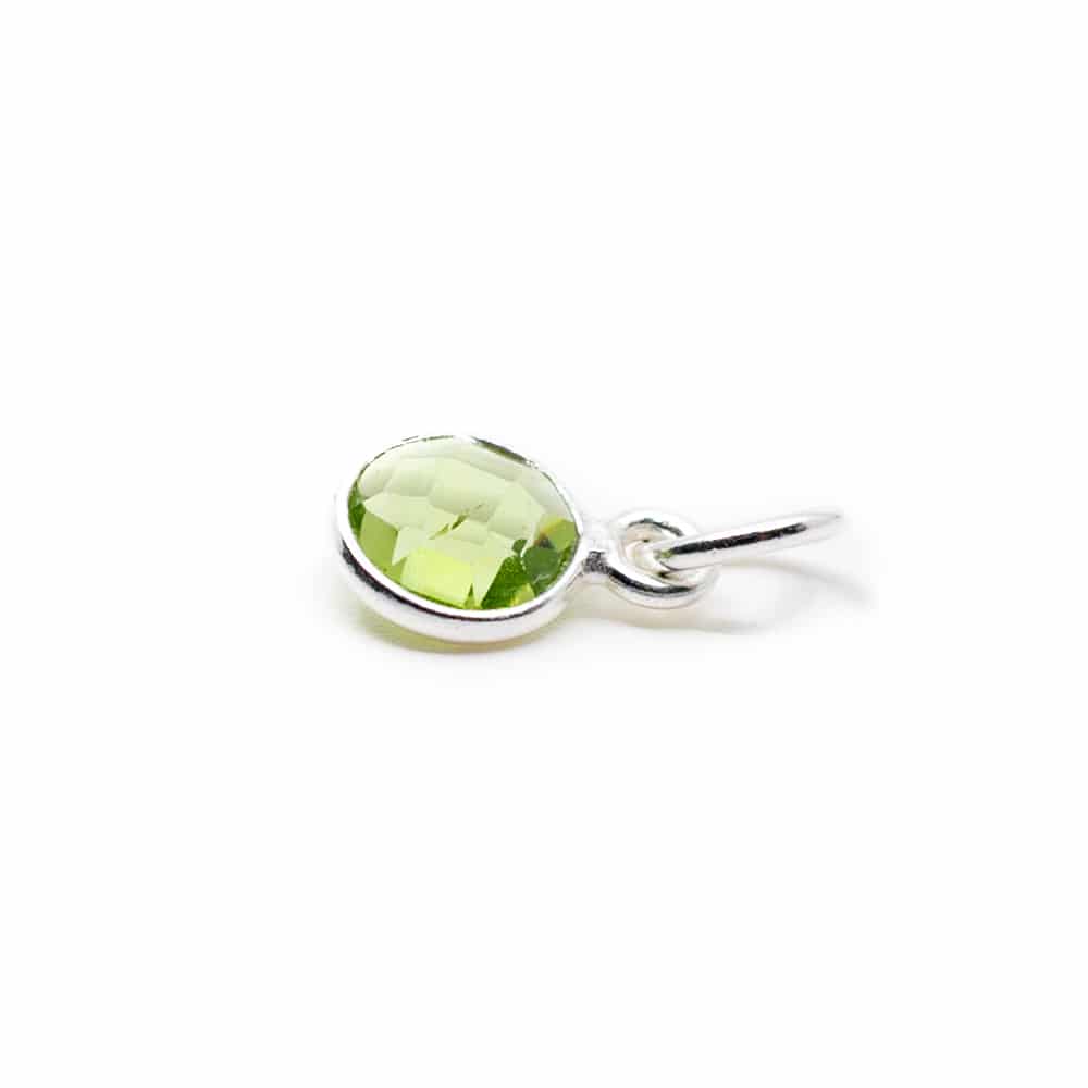 Geboortesteen Hanger Augustus Peridoot 925 Zilver (6 mm)