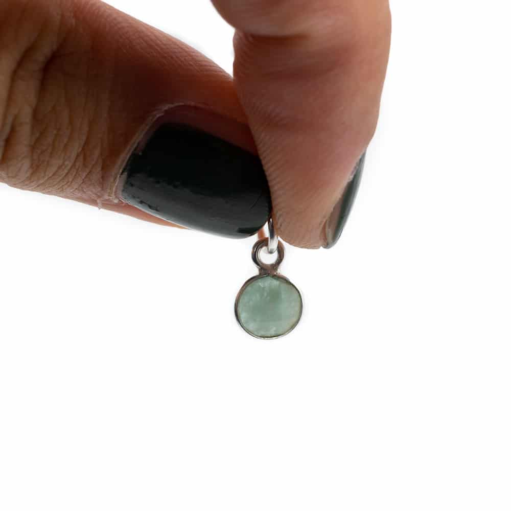 Geboortesteen Hanger Maart Aquamarijn 925 Zilver (6 mm)