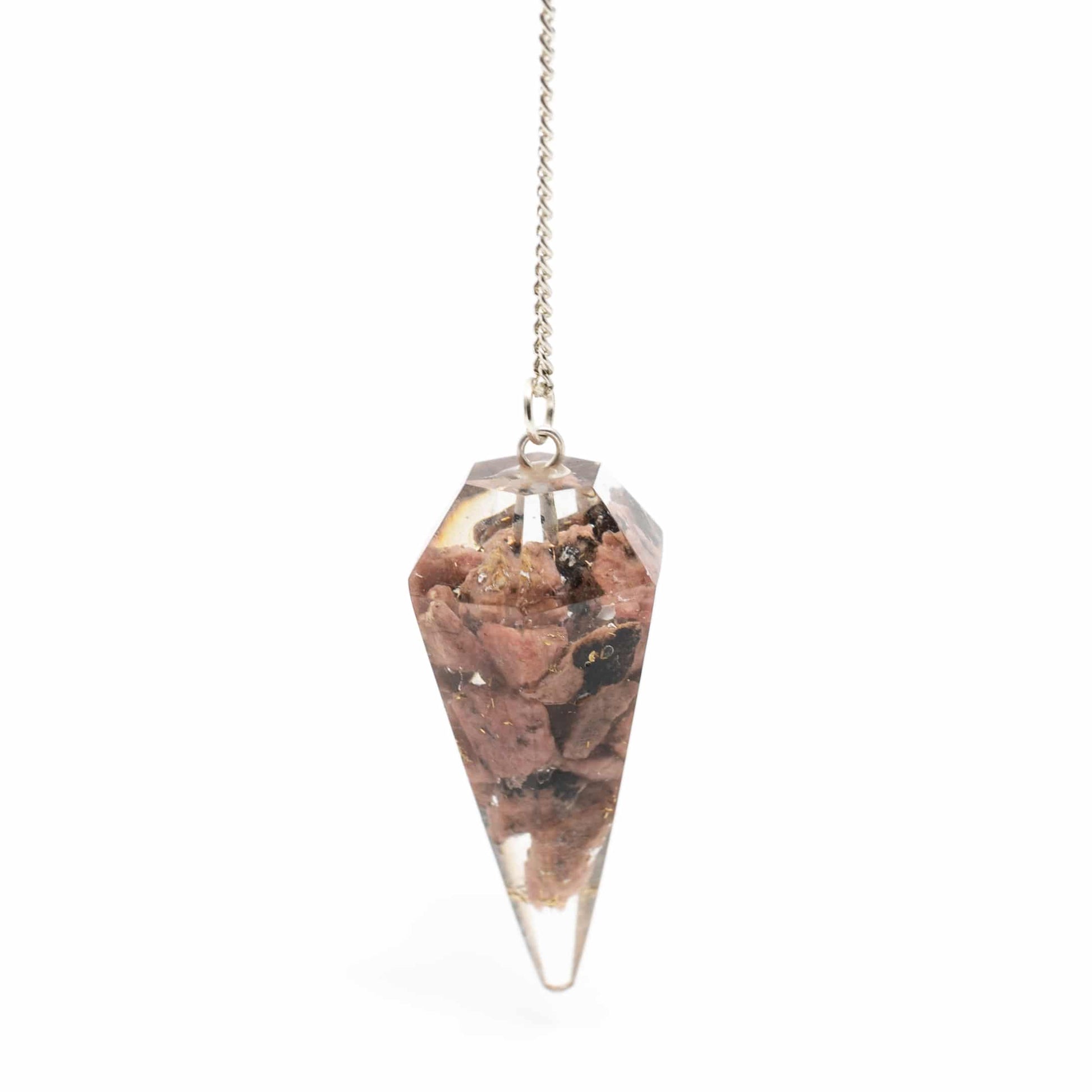 Pendel Edelsteen Rhodoniet Orgone Roze